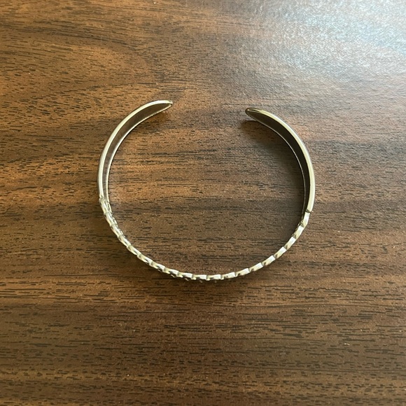 stainless steel chain style bangle cuff bracelet - Picture 4 of 4